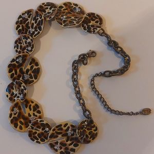 Animal print choker